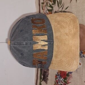 Vintage Team Tamko Building Products Embroidered Strapback Suede Visor Hat Cap